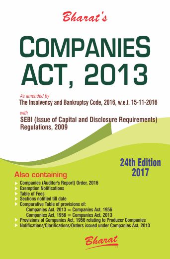 COMPANIES ACT, 2013 with SEBI (Issue of Capital and Disclosure Requirements) Regulations, 2009 (Pocket/HB)